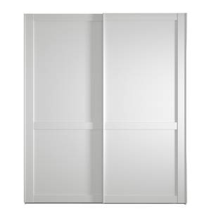 Armoire à portes coulissantes Marlow Blanc - Largeur : 150 cm - Sans portes miroir