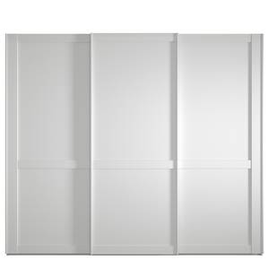 Armoire à portes coulissantes Marlow Blanc - Largeur : 250 cm - Sans portes miroir