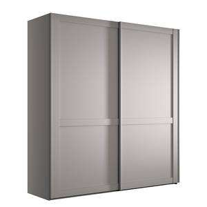 Armoire à portes coulissantes Marlow Taupe - Largeur : 200 cm - Sans portes miroir