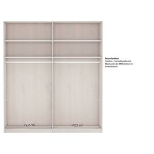 Zweefdeurkast Marlow Taupe - Breedte: 150 cm - 1 spiegeldeur