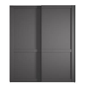 Armoire à portes coulissantes Marlow Graphite - Largeur : 150 cm - Sans portes miroir