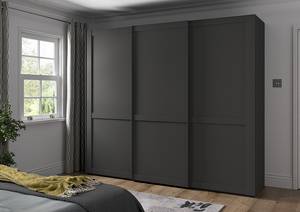 Schwebetürenschrank Marlow Graphit - Breite: 250 cm - Ohne Spiegeltür/-en