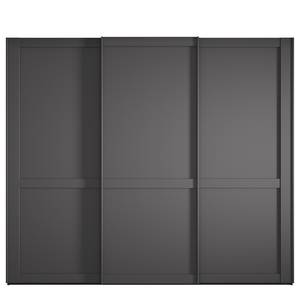 Armoire à portes coulissantes Marlow Graphite - Largeur : 250 cm - Sans portes miroir