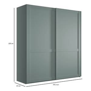 Schwebetürenschrank Marlow Lindgrün - Breite: 200 cm - Ohne Spiegeltür/-en