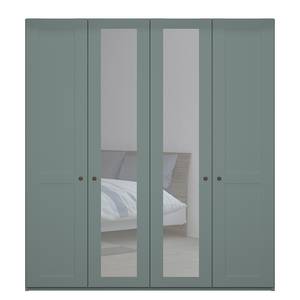 Drehtürenschrank Marlow Lindgrün - Breite: 200 cm - 2 Spiegeltüren