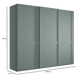 Schwebetürenschrank Marlow Lindgrün - Breite: 250 cm - Ohne Spiegeltür/-en