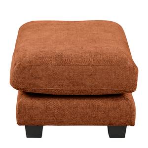 Gestoffeerde hocker Renera Chenille Leyla: Terracotta