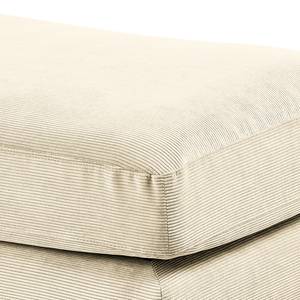 Polsterhocker Renera Cordstoff Licia: Creme