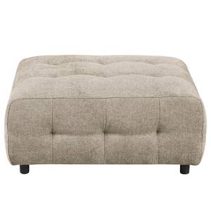 Gestoffeerde hocker Ginzo Chenille Gelia: Taupe