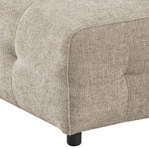 Gestoffeerde hocker Ginzo Chenille Gelia: Taupe