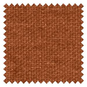 Ecksofa Renera mit Ottomane Chenille Leyla: Terracotta - Ottomane davorstehend links