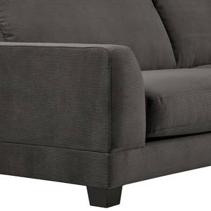 3-Sitzer Sofa Renera Cordstoff Licia: Anthrazit - Breite: 256 cm