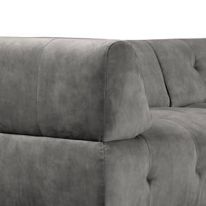 3-Sitzer Sofa Ginzo Samt Adela: Hellgrau