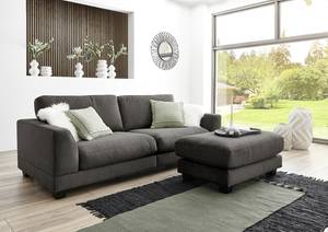 3-zitsbank Renera Corduroy Licia: Antracietkleurig - Breedte: 224 cm