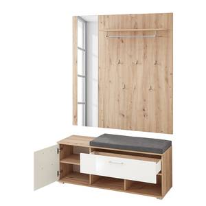 Compacte garderobe Gattica Hoogglans wit