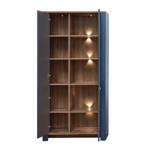 Set di 4 mobili Haglund - Credenza Illuminazione inclusa - Blu brillante