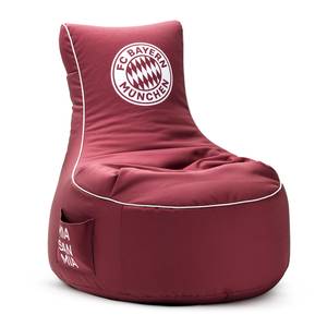 Sitzsack Swing FC Bayern München Polyester - Weinrot / Weiß