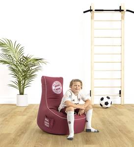 Pouf Swing FC Bayern Munich Polyester - Bordeaux / Blanc