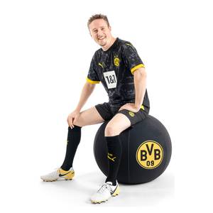 Zitbal Borussia Dortmund polyester - zwart