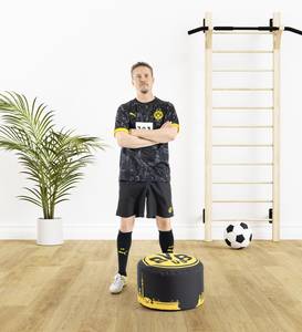 Pouf Borussia Dortmund Polyester - Schwarz / Gelb
