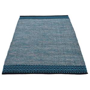 Tapis Kelim Mia Coton - Réversible - Bleu - 160 x 230 cm