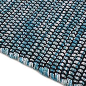 Tappeto a pelo corto Kelim Mia Cotone - Reversibile - Blu - 160 x 230 cm