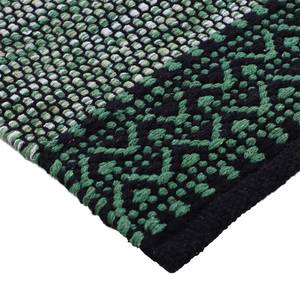 Tapis Kelim Mia Coton - Réversible - Vert - 120 x 170 cm