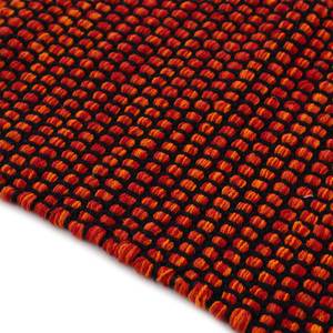 Laagpolig vloerkleed Kelim Mia katoen - omkeerbaar - Rood - 160 x 230 cm