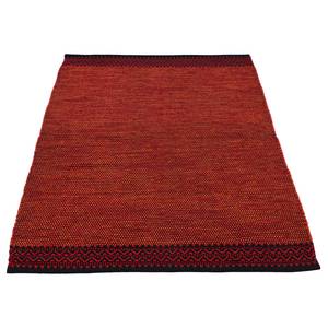 Tappeto a pelo corto Kelim Mia Cotone - Reversibile - Rosso - 200 x 250 cm