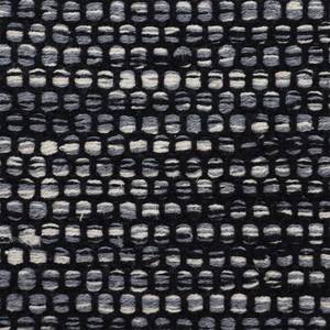 Tappeto a pelo corto Kelim Mia Cotone - Reversibile - Nero - 140 x 200 cm