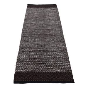 Tapis de couloir Kelim Mia Coton - Réversible - Marron - 75 x 240 cm