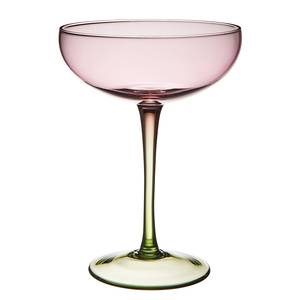 Champagnerschale SICILIA Glas - Lila / Grün