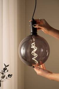 Ampoule Globe Fer / Verre - Noir