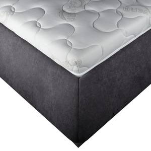 Lit capitonné Harmonie Flex bombé Anthracite - 180 x 200cm - Tissé à plat