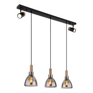 Hanglamp Mattea met spots gekleurd glas/ijzer - 3 lichtbronnen