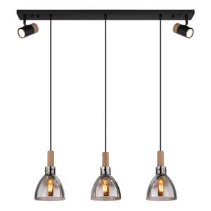 Hanglamp Mattea met spots gekleurd glas/ijzer - 3 lichtbronnen