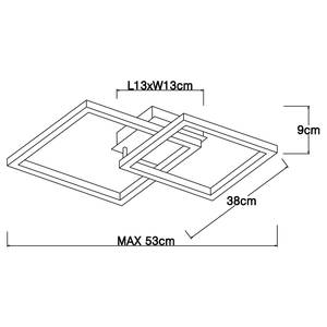 LED-Deckenleuchte Bossy Typ C Acrylglas - 1-flammig