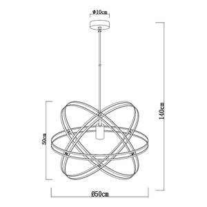 Pendelleuchte Tamara Typ D Eisen - 1-flammig - Durchmesser: 50 cm