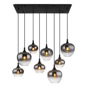 Suspension Maxy - Type A Verre coloré / Fer - Nb d'ampoules : 8