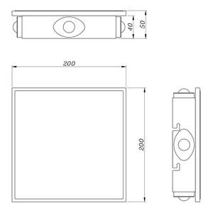 Applique murale LED Chasey Plexiglas - 1 ampoule