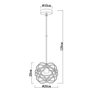 Lampada a sospensione Tamara D Ferro - 1 punti luce - Diametro: 20 cm