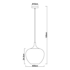 Hanglamp Maxy type B gekleurd glas/ijzer - Diameter: 29 cm