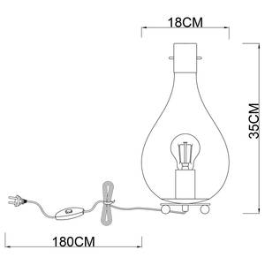 Lampe Torsbreen Verre coloré / Fer - 1 ampoule