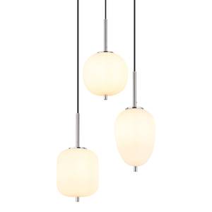 Hanglamp Blacky type E melkglas/ijzer - 3 lichtbronnen