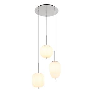 Hanglamp Blacky type E melkglas/ijzer - 3 lichtbronnen