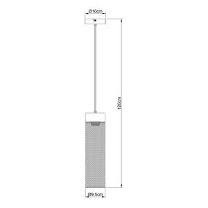 Lampada a sospensione Hans Ferro - 1 punti luce - Numero di lampadine necessarie: 1