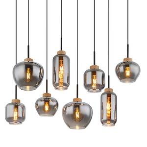 Suspension Matt - Type F Verre coloré / Fer - 8 ampoules