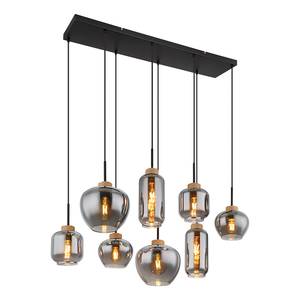 Suspension Matt - Type F Verre coloré / Fer - 8 ampoules