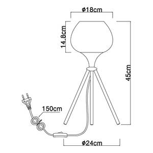 Lampada da tavolo Maxy Vetro / Ferro - 1 punto luce