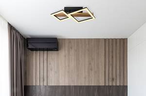 Lampada da soffitto a LED Dustin Vetro acrilico / Ferro - Profondità: 48 cm